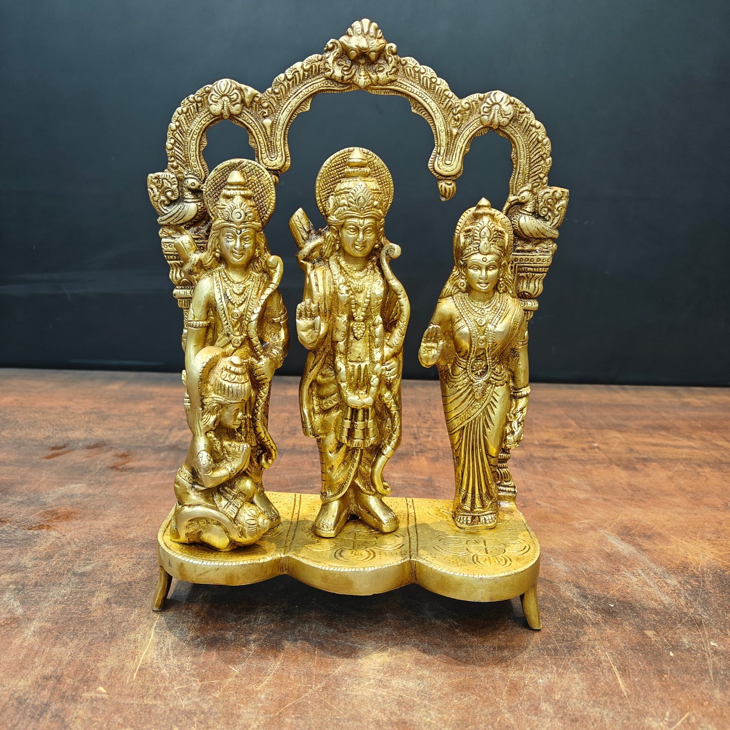 Brass Ram Darbar Idol For Home Temple Decor 1 Feet