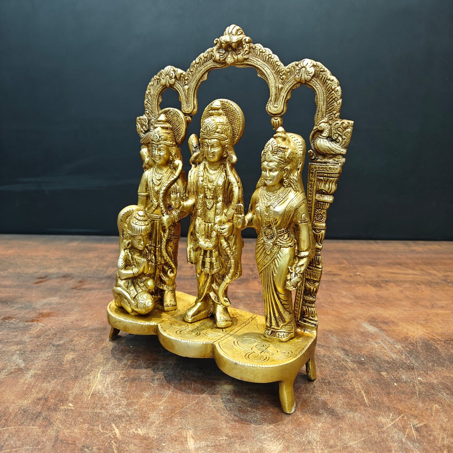 Brass Ram Darbar Idol For Home Temple Decor 1 Feet