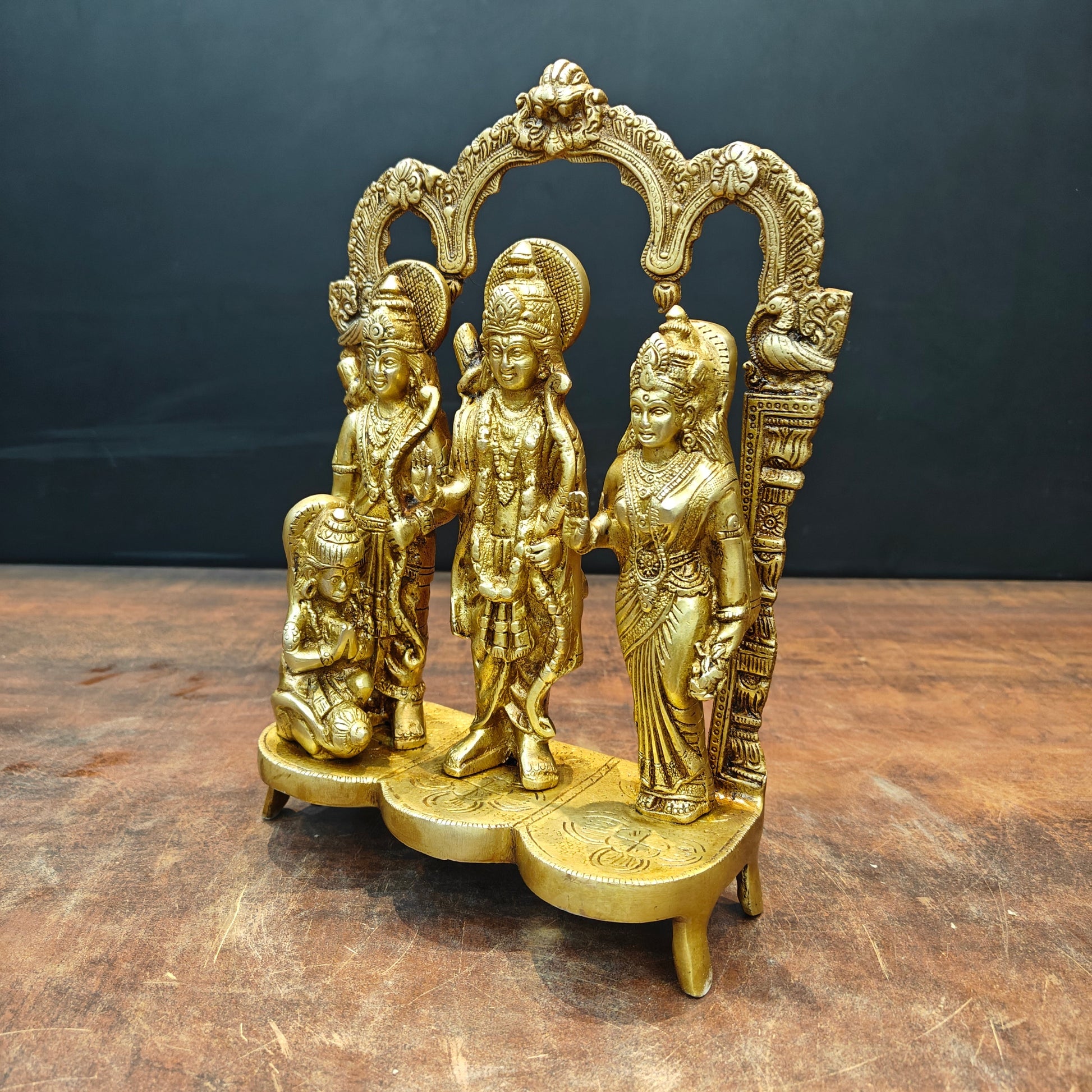 Brass Ram Darbar Idol For Home Temple Decor 1 Feet - Image 4