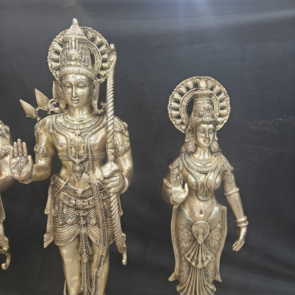 Brass Large Magnificent Lord Rama Darbar Idols 3.5 Feet by vendor-unknown - Hindu Gods (View 8)