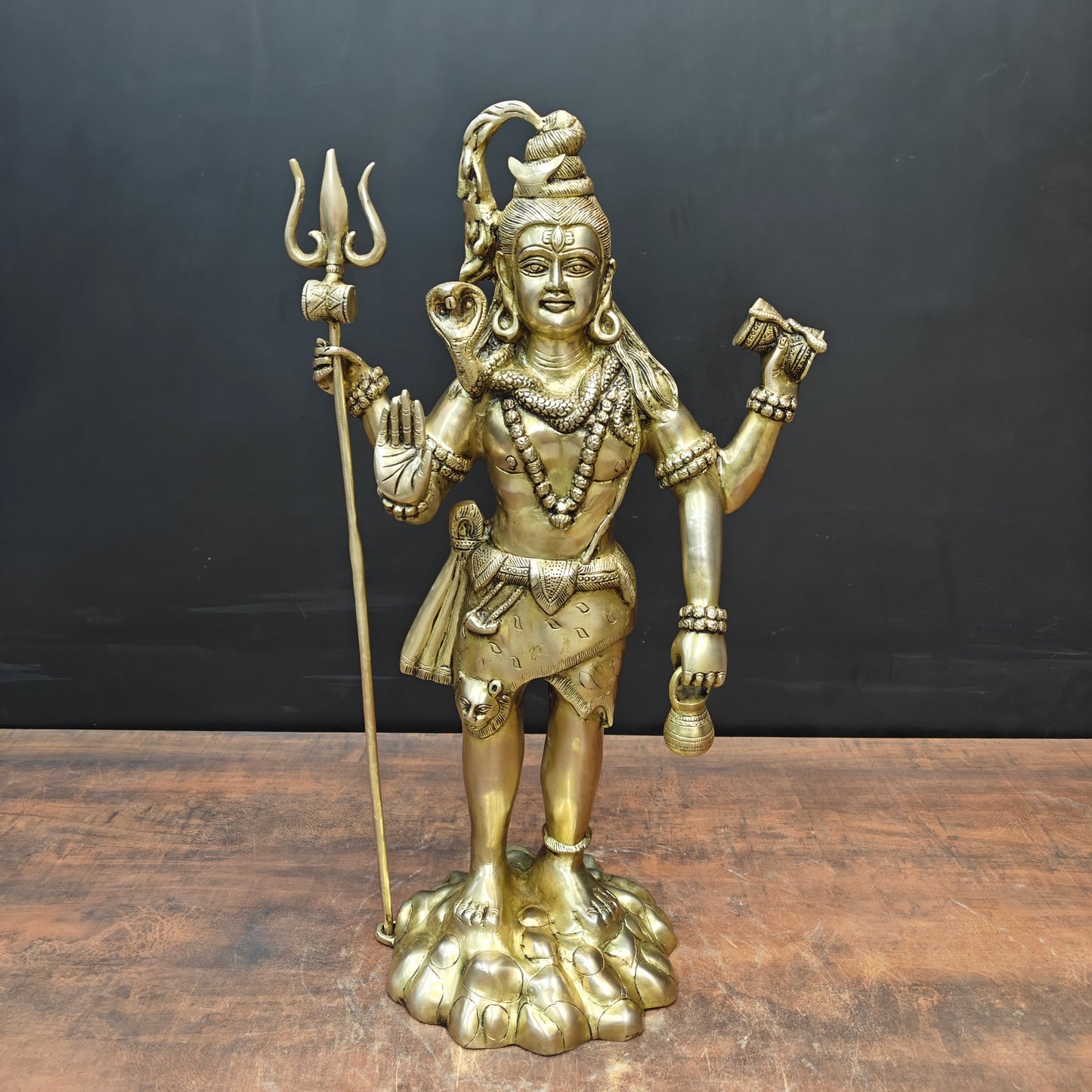 Brass Standing Lord Shiva Statue 2 Feet