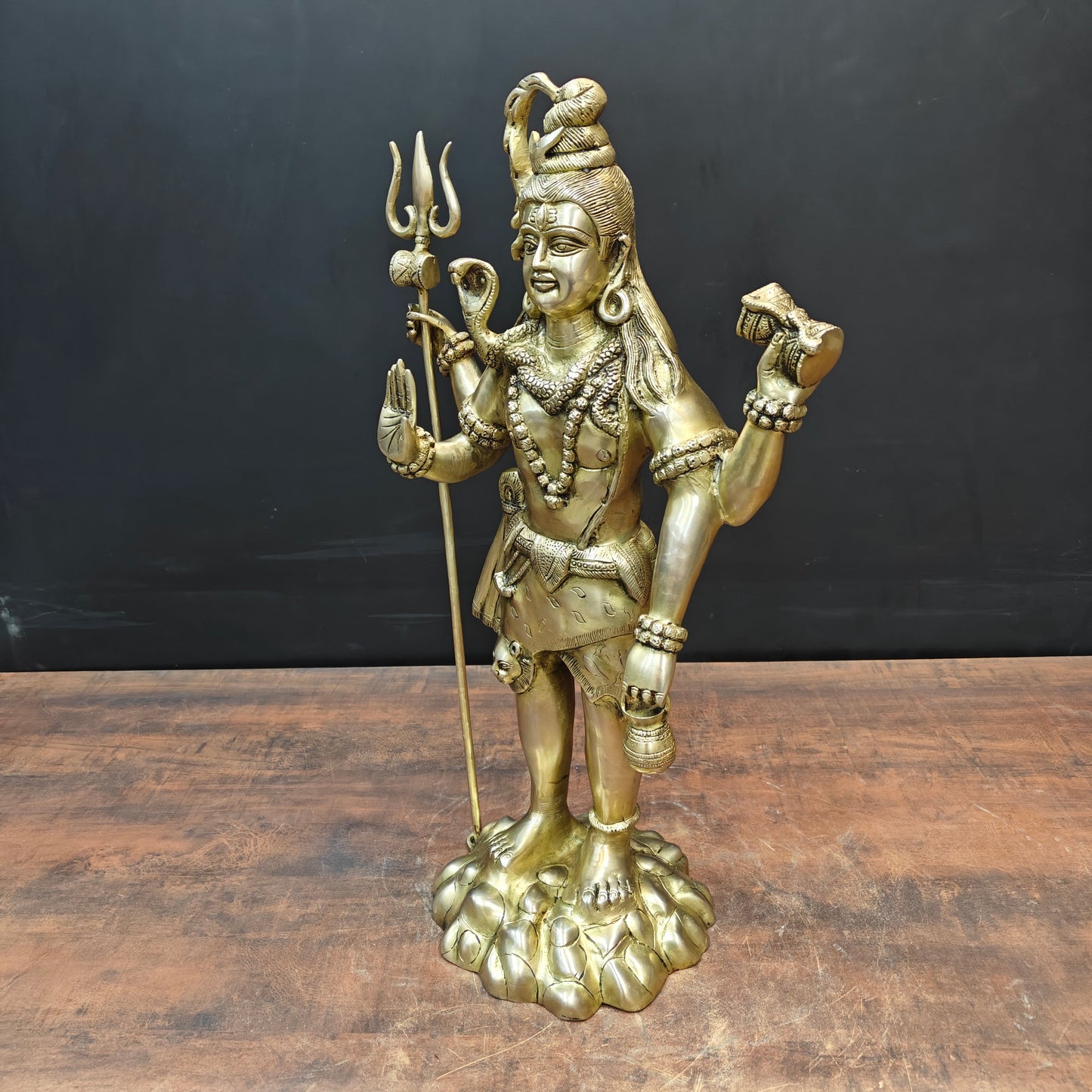 Brass Standing Lord Shiva Statue 2 Feet