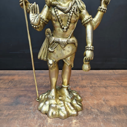 Brass Standing Lord Shiva Statue 2 Feet by vendor-unknown - Hindu Gods (View 7)