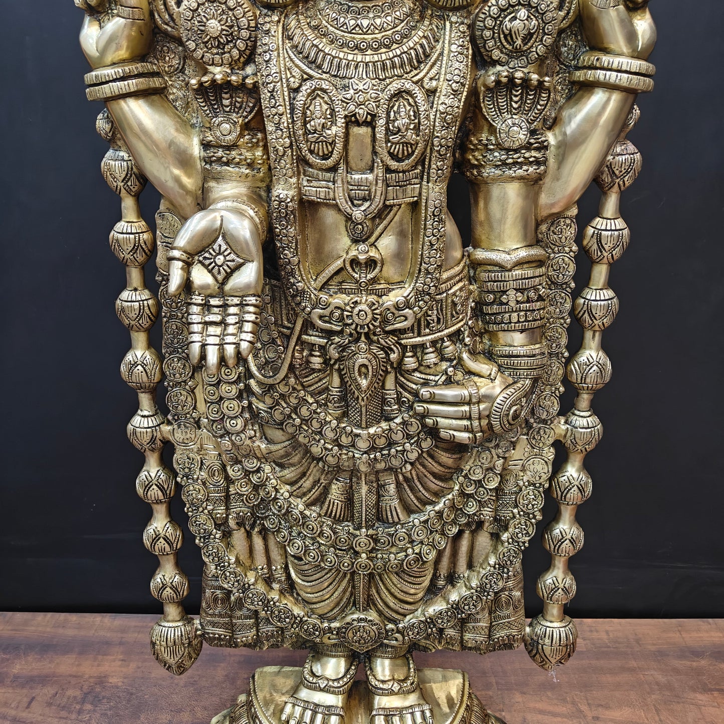 Brass Large Venkateshwara Tirupati Balaji Idol 4 Feet