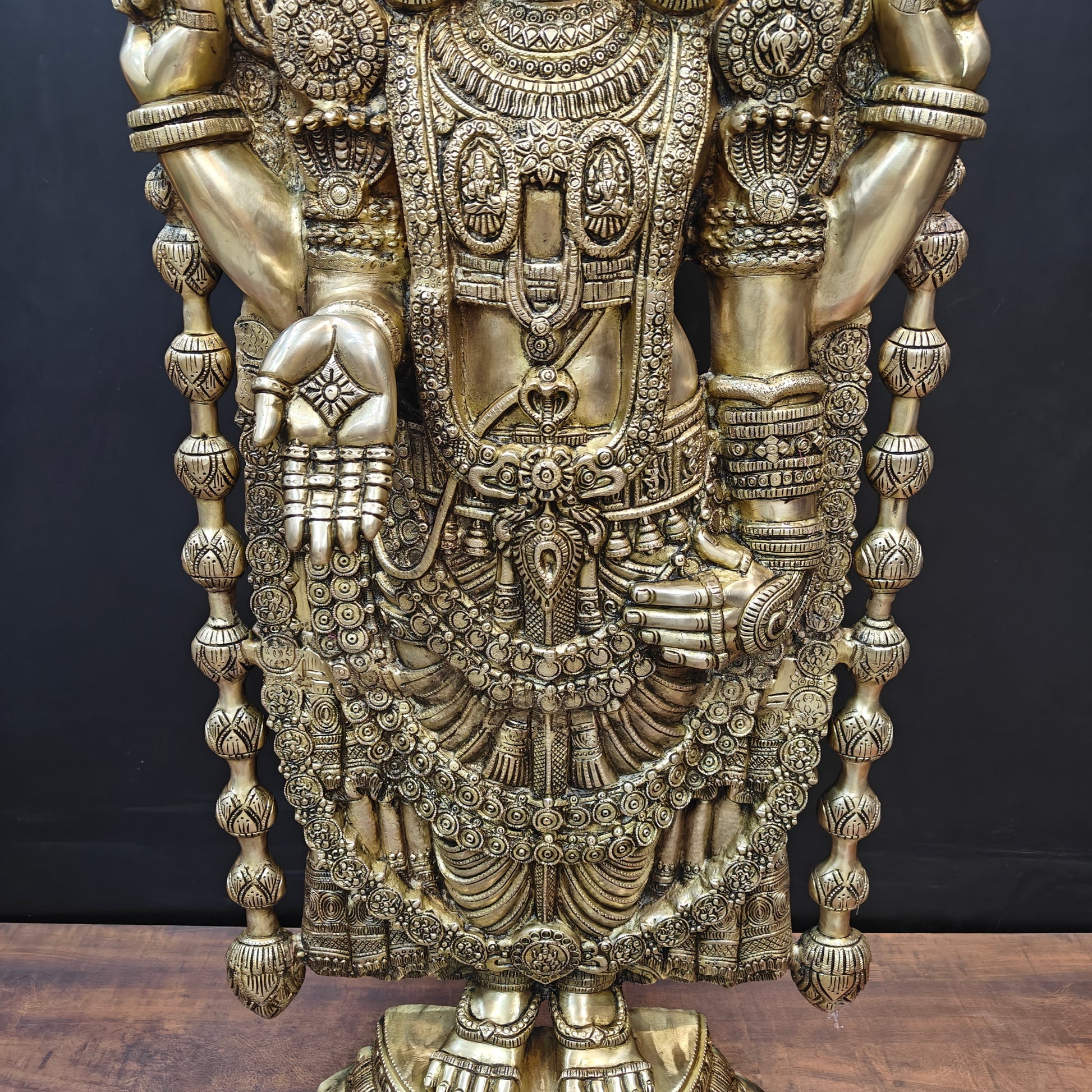 Brass Large Venkateshwara Tirupati Balaji Idol 4 Feet - Image 5
