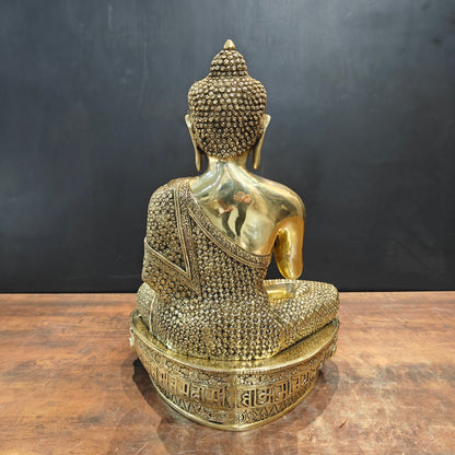 Brass Superfine Blessing Buddha Statue 2 Feet by vendor-unknown - Buddha (View 10)