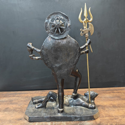 Brass Divine Goddess Universal Mother Kali Statue Black Patina Finish 3 Feet by vendor-unknown - Hindu Gods (View 9)
