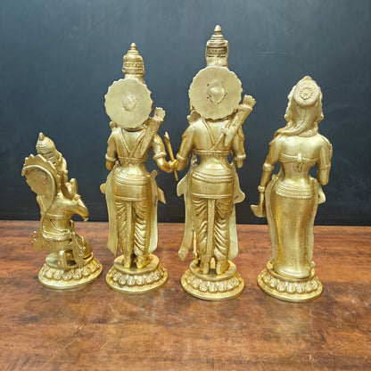 Brass Exquisite Lord Rama Darbar Idols Set 20 Inches by vendor-unknown - Hindu Gods (View 7)