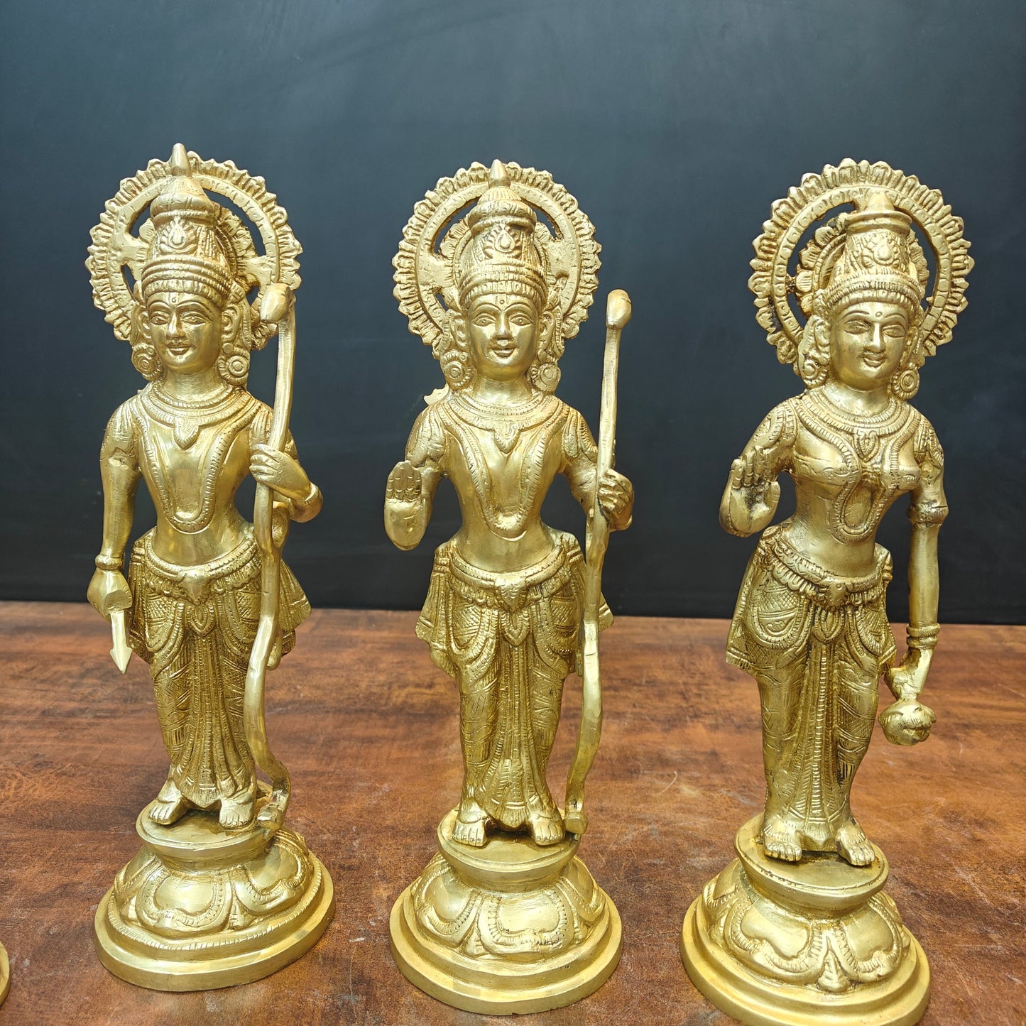 Brass Rama Darbar Statue For Home Temple Decor Set 1 Feet