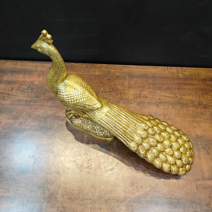 Brass Peacock Figurine Showpiece For Home Decor 20 Inch by vendor-unknown - Decor (View 4)