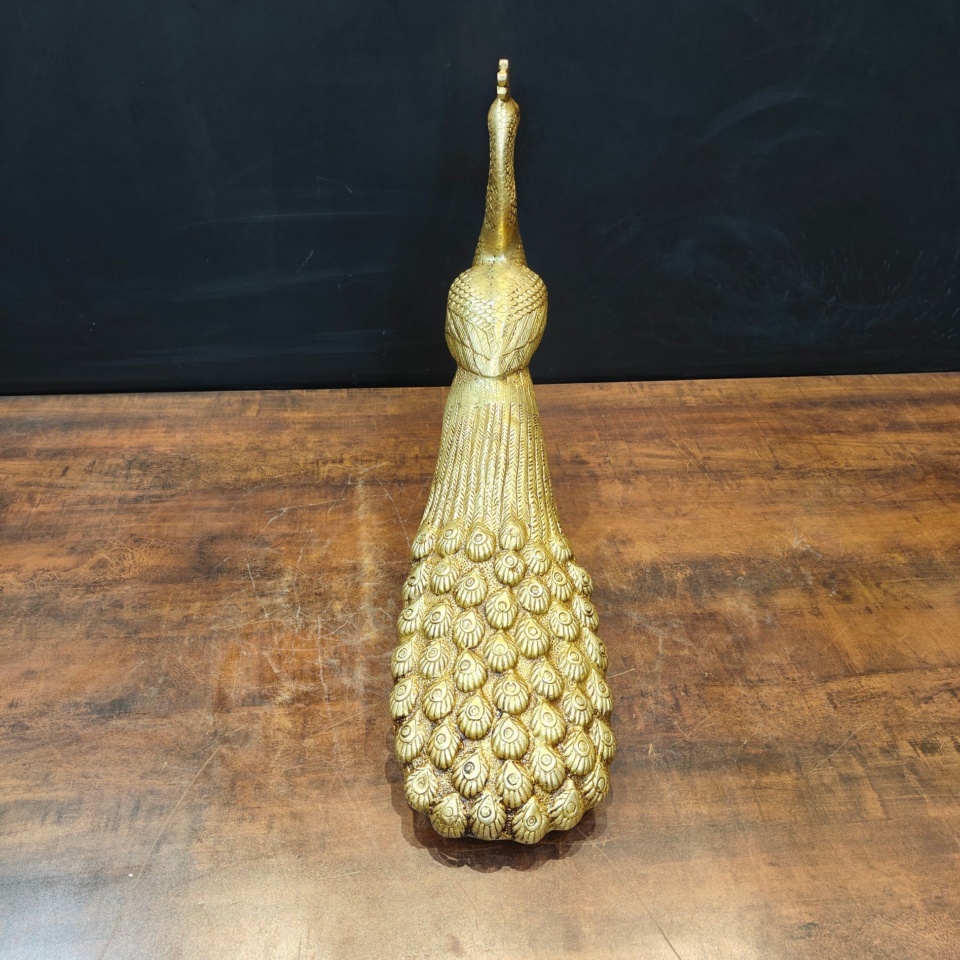 Brass Peacock Figurine Showpiece For Home Decor 20 Inch - Image 5