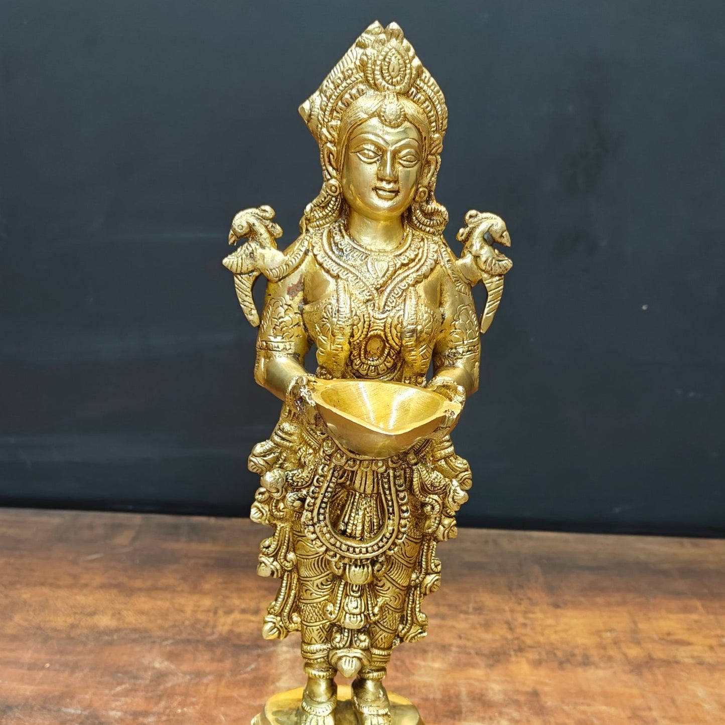 Brass Deeplakshmi Statue Showpiece For Home Decor 15 Inch
