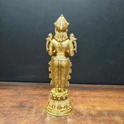 Brass Deep Lakshmi Statue Showpiece For Home Decor 20 Inch by vendor-unknown - Decor (View 6)