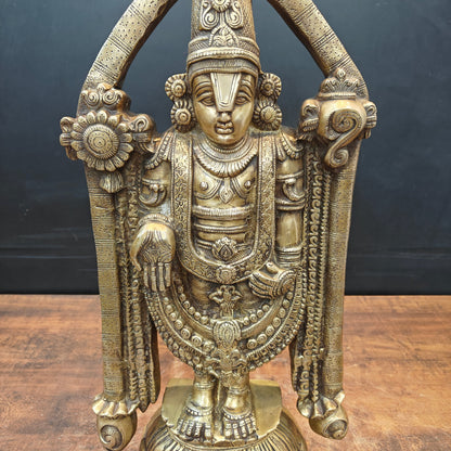 Brass Tirupati Balaji Lord Venkateshwara Swamy Idol 2 Feet by vendor-unknown - Hindu Gods (View 4)