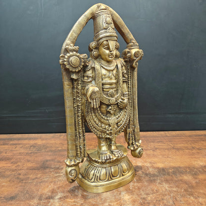 Brass Tirupati Balaji Lord Venkateshwara Swamy Idol 2 Feet by vendor-unknown - Hindu Gods (View 5)