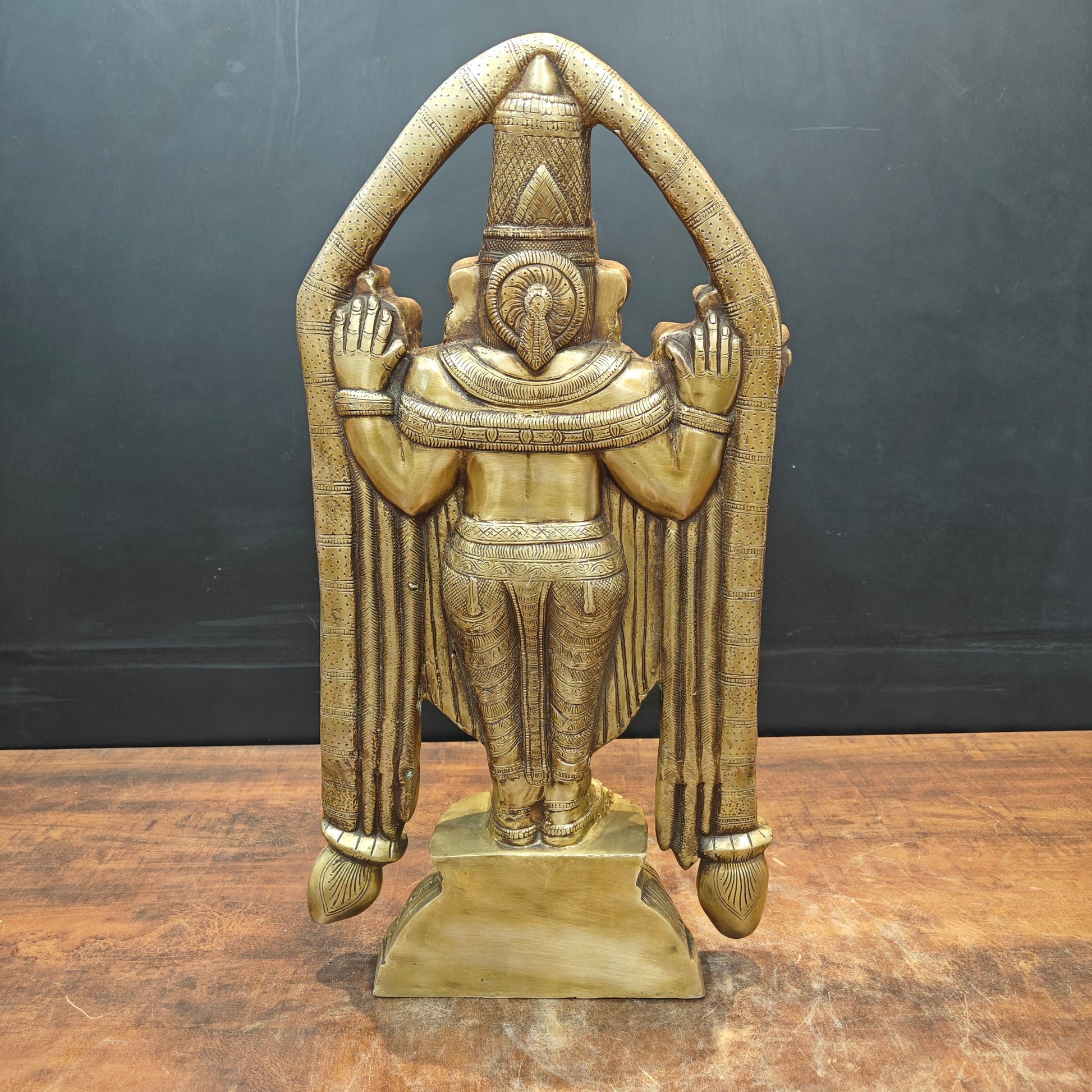 Brass Tirupati Balaji Lord Venkateshwara Swamy Idol 2 Feet - Image 6