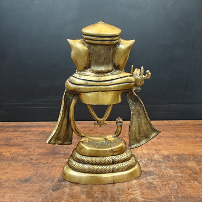 Brass Stylized Fluting Ganesha Statue For Home Decor 19 Inches by vendor-unknown - Hindu Gods (View 6)