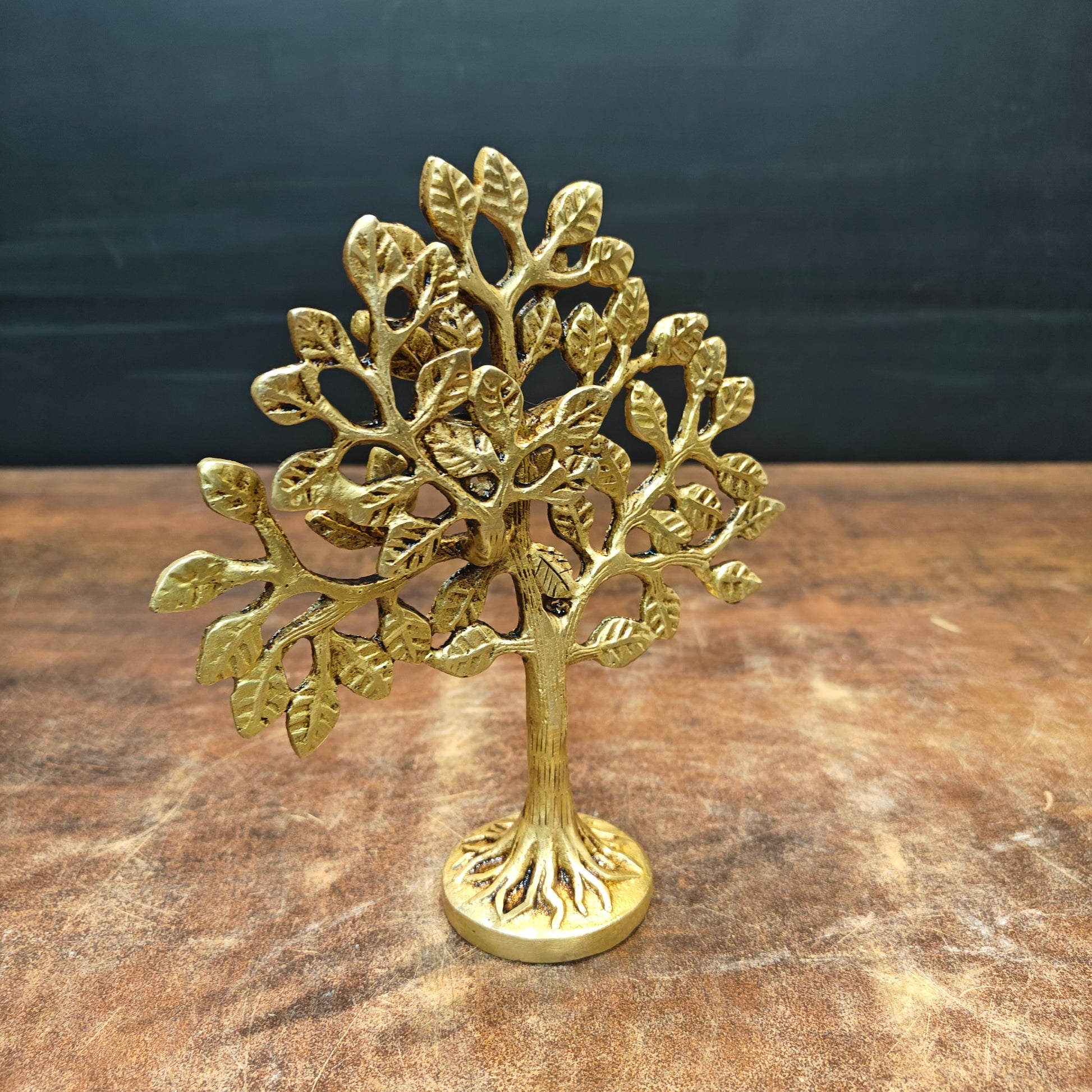Brass Antique Kalpavriksha Tree 7" - Image 3
