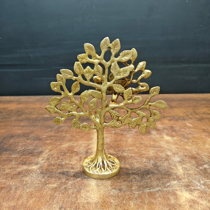 Brass Antique Kalpavriksha Tree 7" by vendor-unknown - Decor (View 4)