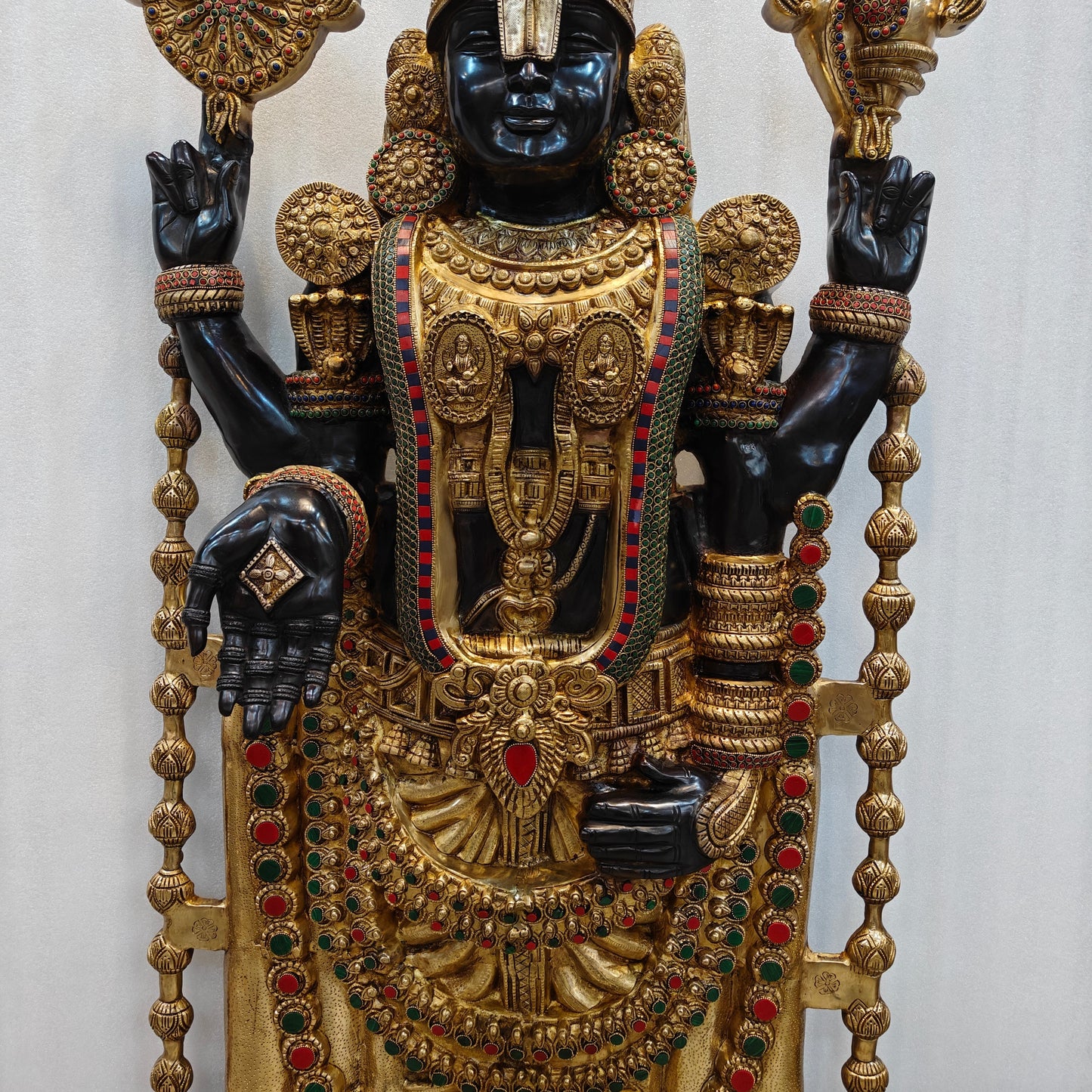 Brass Large Tirupati Balaji Idol Venkateshwara Swamy For Home Decor 6 Feet