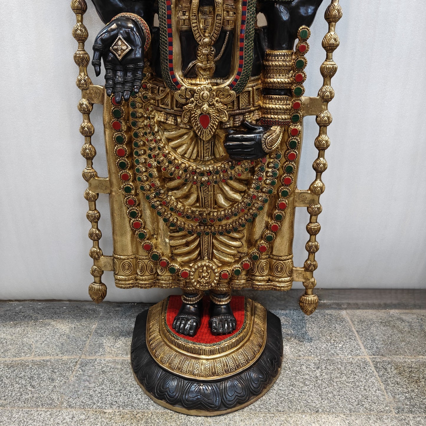 Brass Large Tirupati Balaji Idol Venkateshwara Swamy For Home Decor 6 Feet