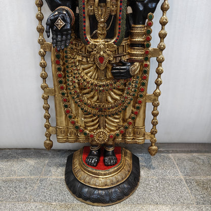 Brass Large Tirupati Balaji Idol Venkateshwara Swamy For Home Decor 6 Feet by vendor-unknown - Hindu Gods (View 14)
