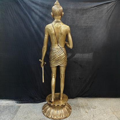 Brass Large Hindu Lord Swami Narayan Statue Nilkanth Varni 6.5 Feet by vendor-unknown - Hindu Gods (View 10)