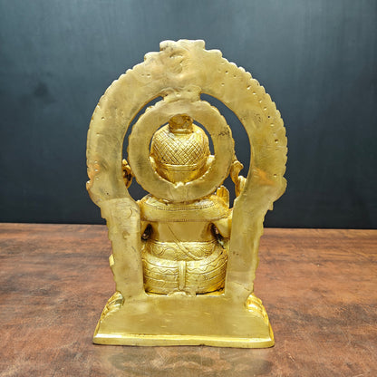 Brass Lord Ganesha Statue Golden Finish 11 Inch by vendor-unknown - Hindu Gods (View 5)