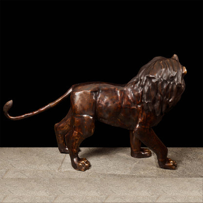 Brass Large Size Lion Statue Sculpture Decor Showpiece 77 Inches by vendor-unknown - Decor (View 7)