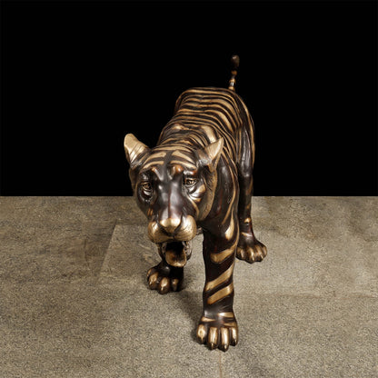 Brass Large Size Tiger Statue Figurines Decor 70 Inches by vendor-unknown - Decor (View 3)