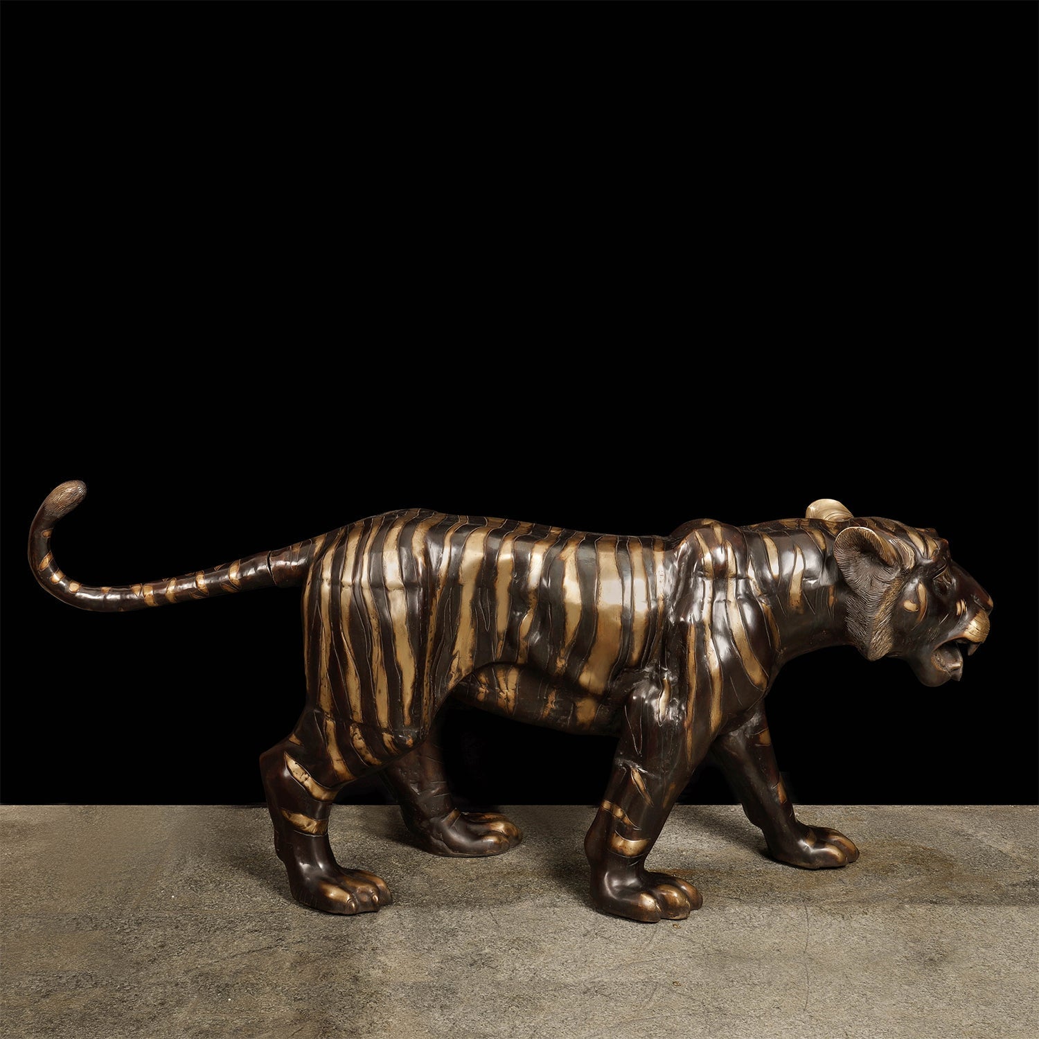 Brass Large Size Tiger Statue Figurines Decor 70 Inches - Image 5
