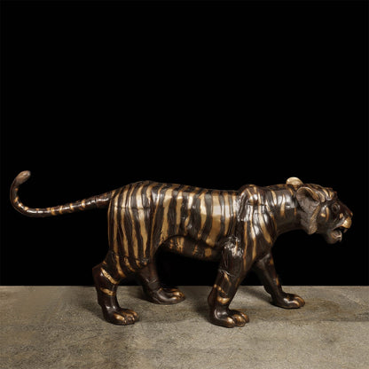 Brass Large Size Tiger Statue Figurines Decor 70 Inches by vendor-unknown - Decor (View 5)