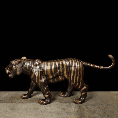 Brass Large Size Tiger Statue Figurines Decor 70 Inches by vendor-unknown - Decor (View 6)
