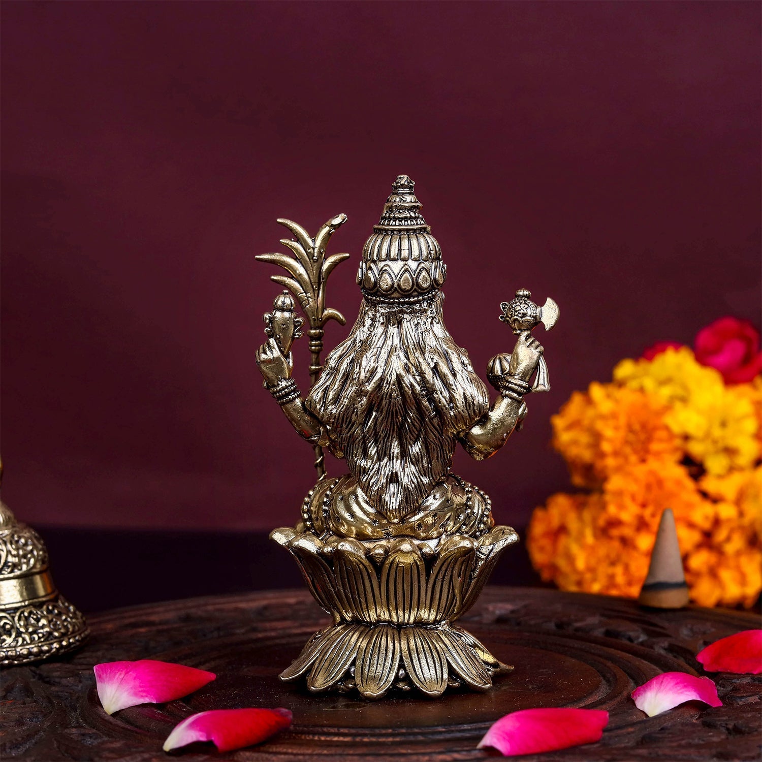 Brass Superfine Lalita Devi Rajarajeshwari Idol 4 Inch - Image 5