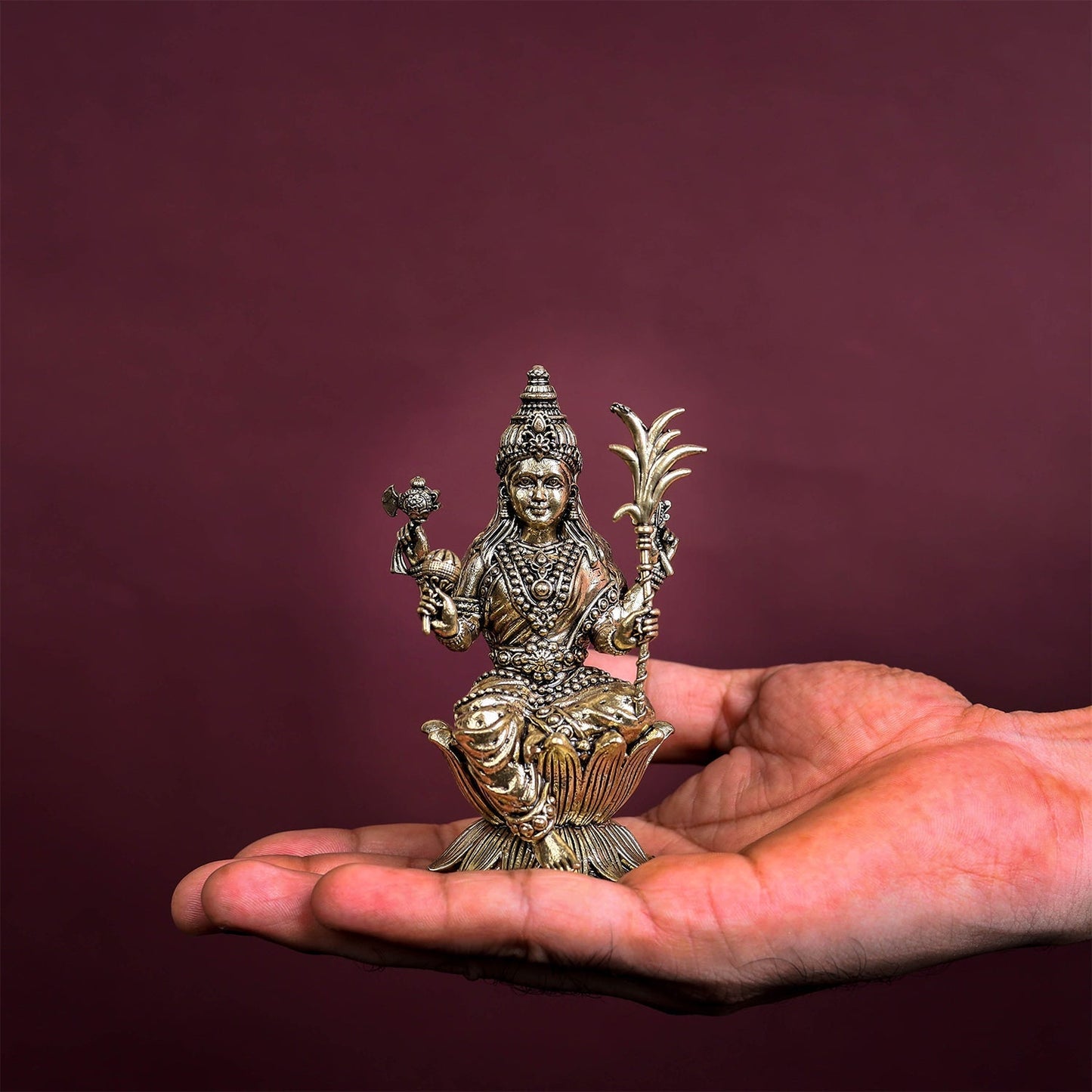 Brass Superfine Lalita Devi Rajarajeshwari Idol 4 Inch