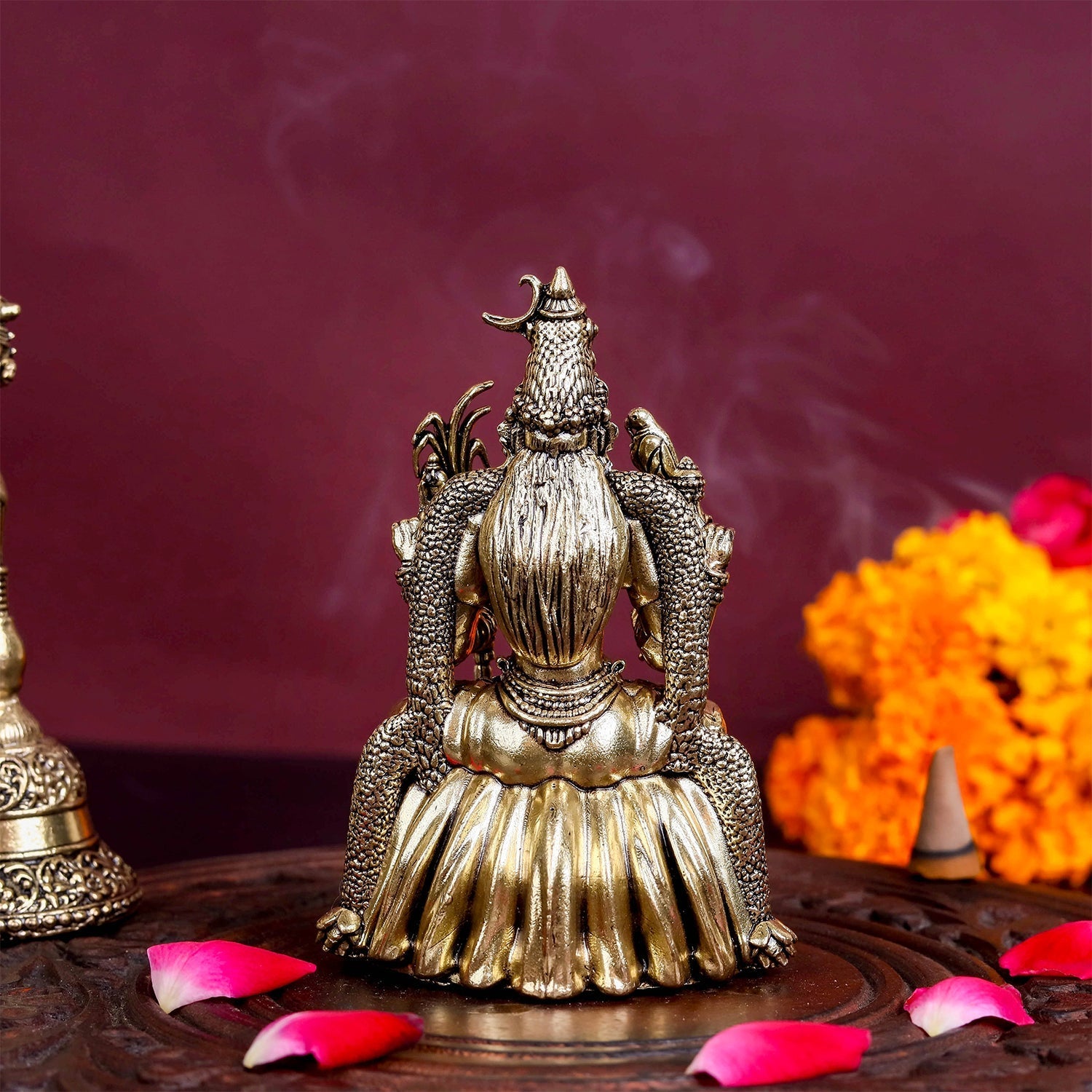 Brass Superfine Lalita Devi Rajarajeshwari Idol kamakshi amman 4 Inch - Image 6