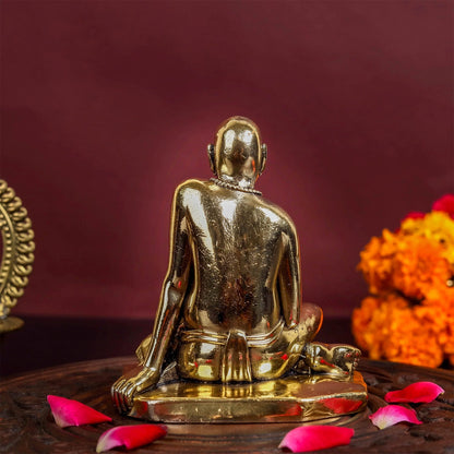 Brass Superfine Shri Swami Samarth Maharaj Statue (Swami of Akkalkot) 4 Inch by vendor-unknown - Hindu Gods (View 5)