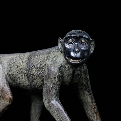 Brass Monkey Statue Sculpture Antique Finish For Decor Showpiece 20 Inch by vendor-unknown - Decor (View 2)