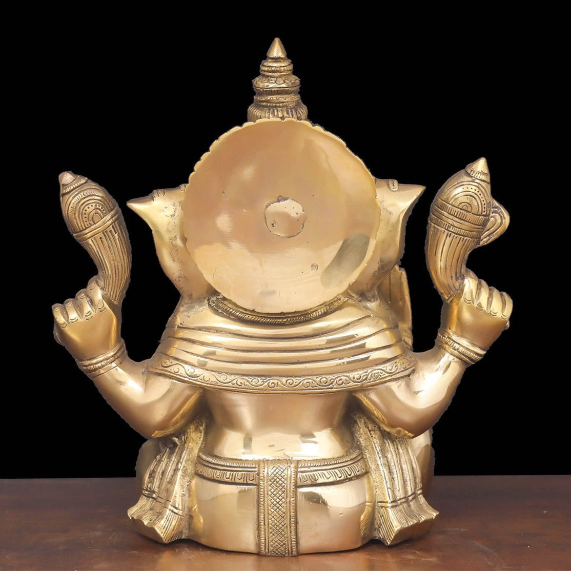 Brass Ganesha Idol For Home Decor Showpiece 1 Feet - Image 5
