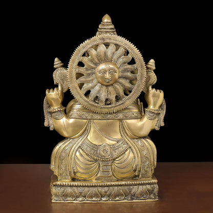 Brass Blessing Ganesha Statue For Home Decor 20 Inch by vendor-unknown - Hindu Gods (View 5)