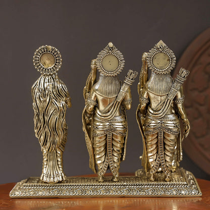 Brass Superfine Ram Darbar Idol Rama Family Statue 7 Inches by vendor-unknown - Hindu Gods (View 6)