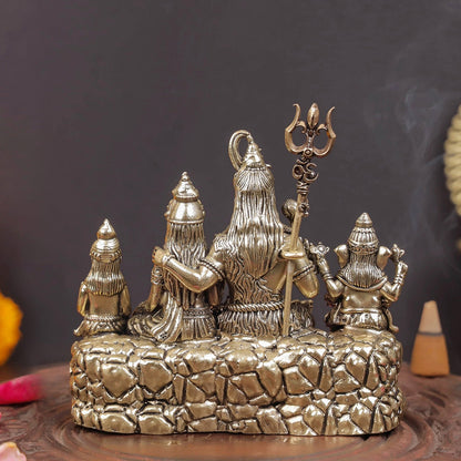 Brass Superfine Complete Shiv Parivar Idol 4 Inch by vendor-unknown - Hindu Gods (View 6)