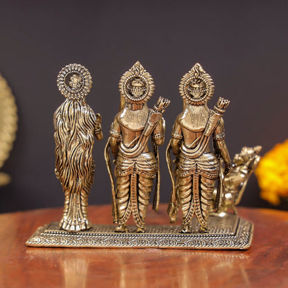 Brass Superfine Ram Darbar Idol With Intricate Carvings 3 Inch by vendor-unknown - Hindu Gods (View 6)