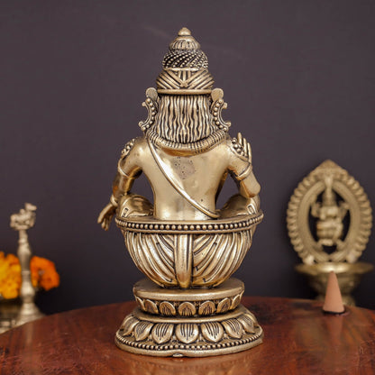 Brass Superfine Ayyappa Swamy Idol 6 Inches by vendor-unknown - Hindu Gods (View 6)