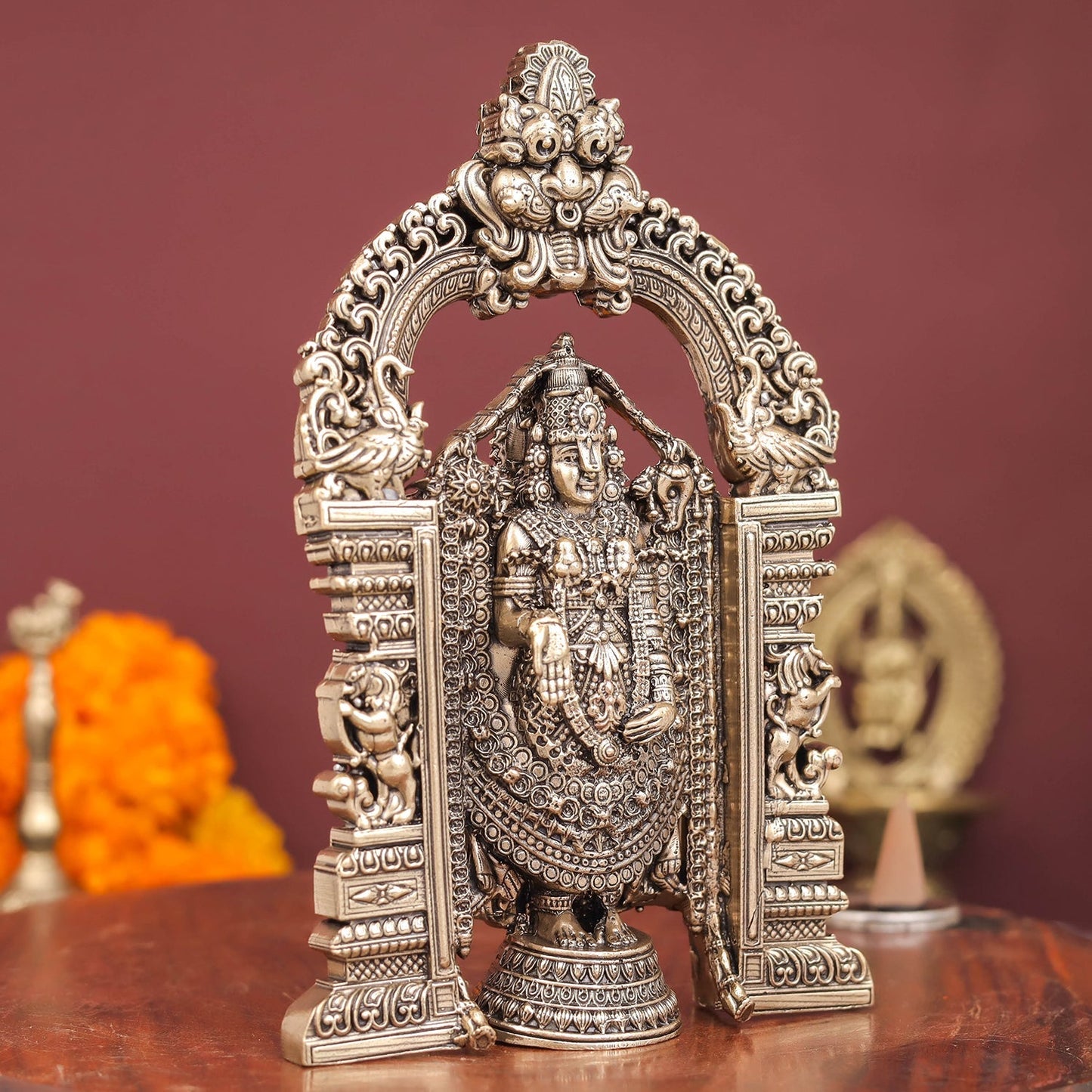 Brass Superfine Tirupati Balaji Idol Venkateshvara Swamy 6 Inch