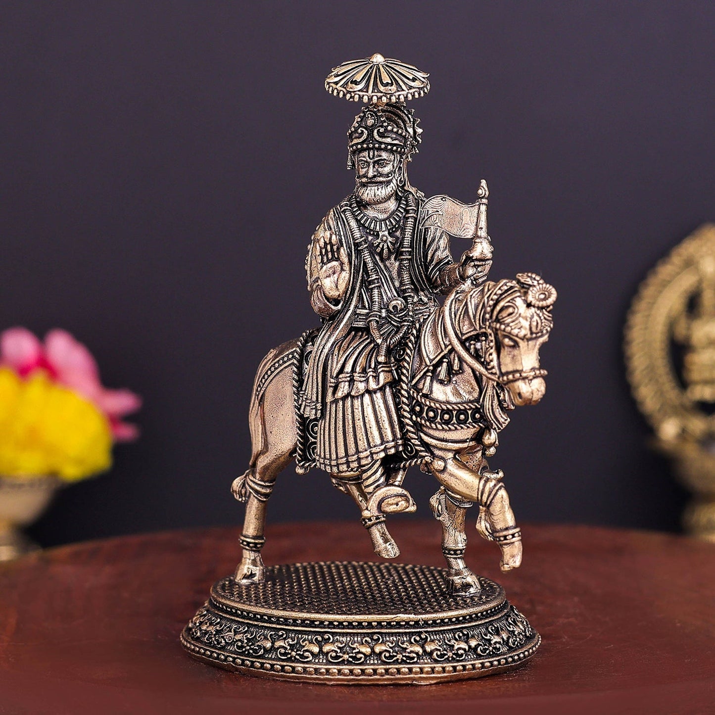Brass Superfine Baba Ramdev Pir Statue 5 Inches
