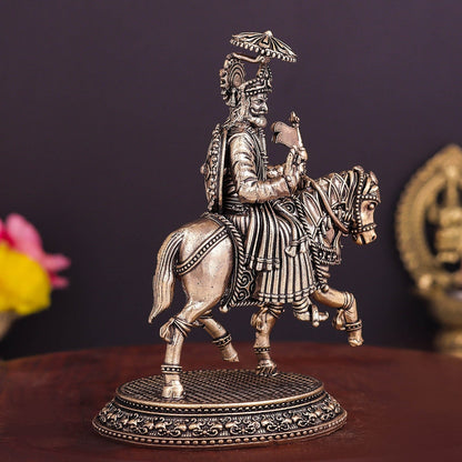 Brass Superfine Baba Ramdev Pir Statue 5 Inches by vendor-unknown - Hindu Gods (View 5)