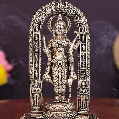 Brass Superfine Ram Lalla Idol For Home Temple Decor 4 Inch by vendor-unknown - Hindu Gods (View 2)