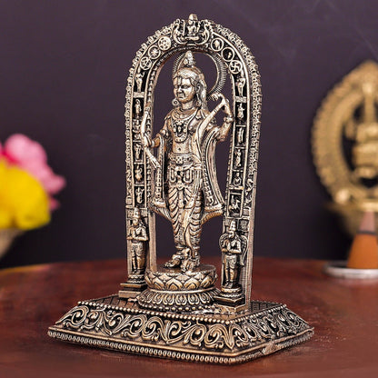 Brass Superfine Ram Lalla Idol For Home Temple Decor 4 Inch by vendor-unknown - Hindu Gods (View 4)