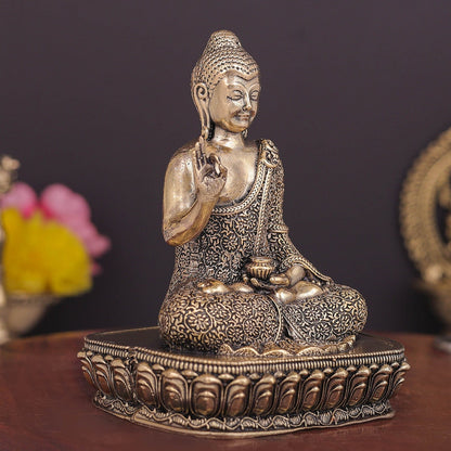 Brass Superfine Blessing Buddha Statue 4 Inch by vendor-unknown - Buddha (View 5)